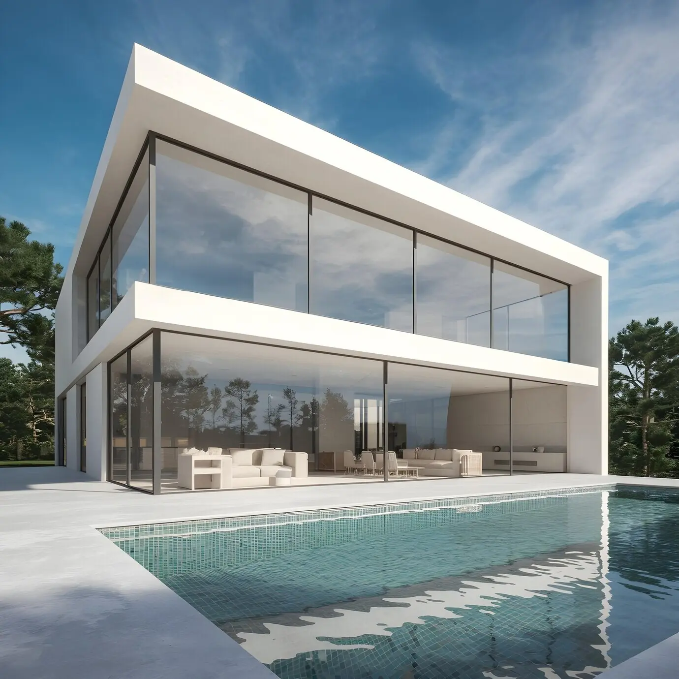 Luxusvilla in modernem Stil mit Swimmingpool